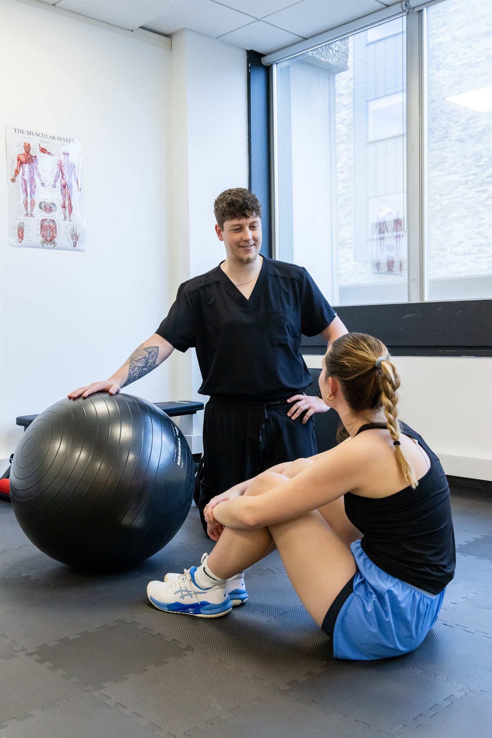 Physiotherapy treatment session